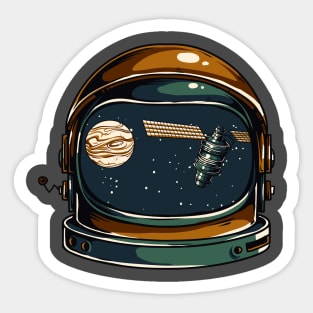 The Space Helmet Sticker